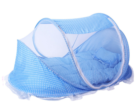 Baby mattress with mosquito net and sale pillow