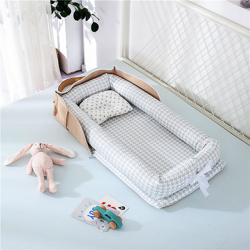 Buy Miyanuby Baby Cot, Cotton Baby Nest Pod Bassinet Cribs, Baby Cocoon  ing Pod, Portable Baby Cot Bed, Foldable Baby Bed