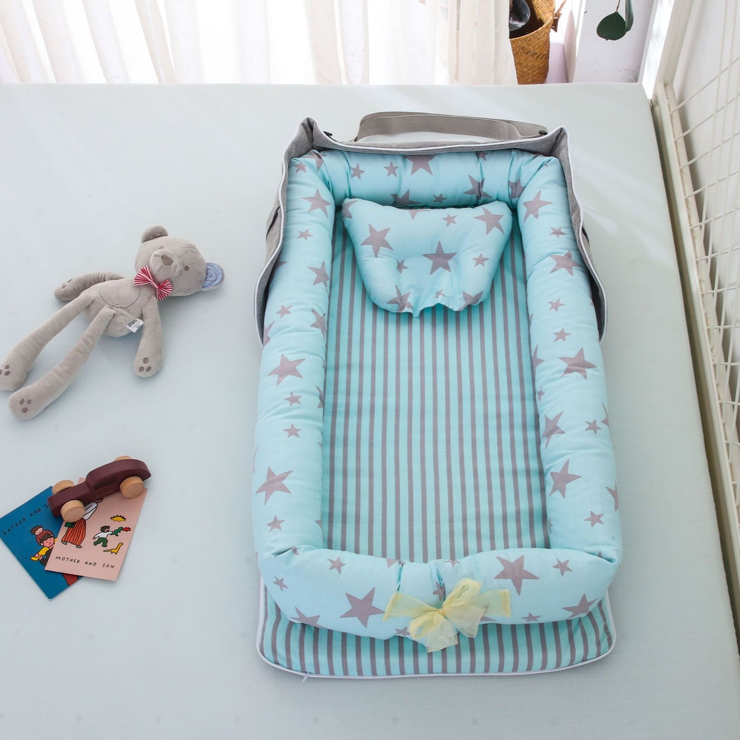 Buy Miyanuby Baby Cot, Cotton Baby Nest Pod Bassinet Cribs, Baby Cocoon  ing Pod, Portable Baby Cot Bed, Foldable Baby Bed